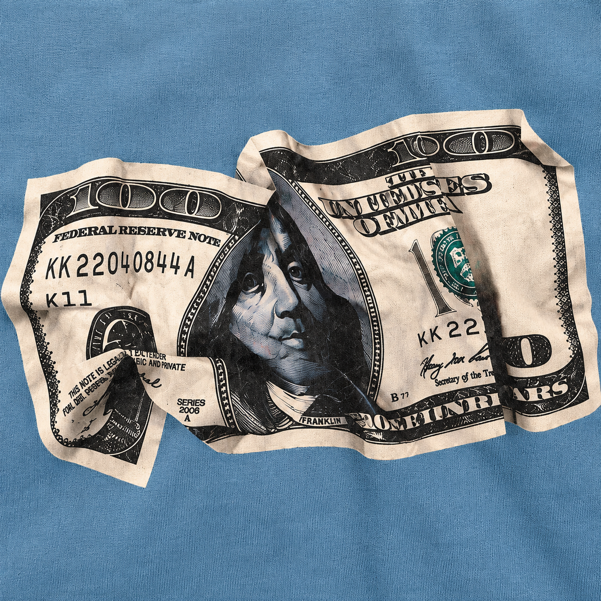 Dollar Rush Round Neck T-shirt