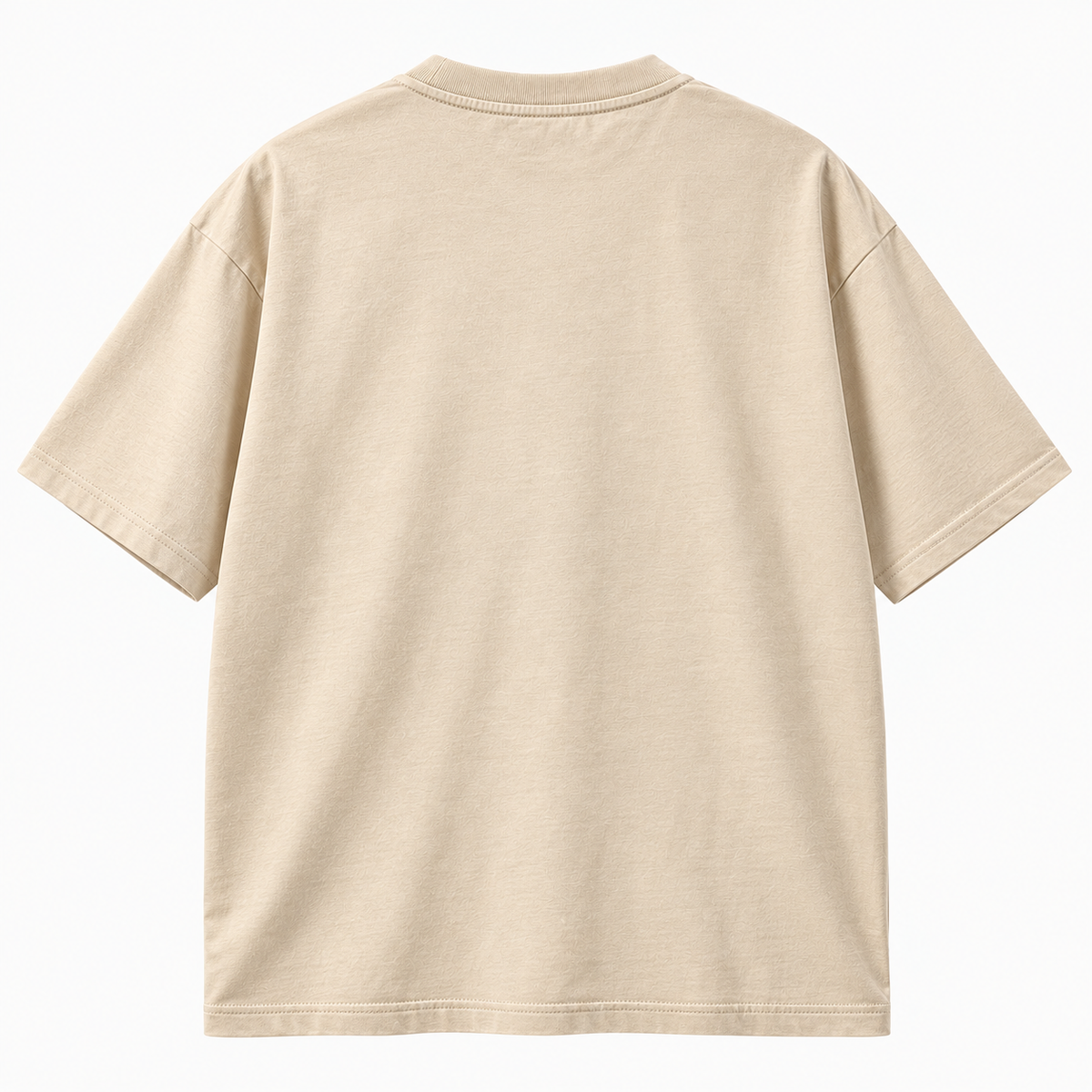 Beige Oversized T shirt -Cartoon print
