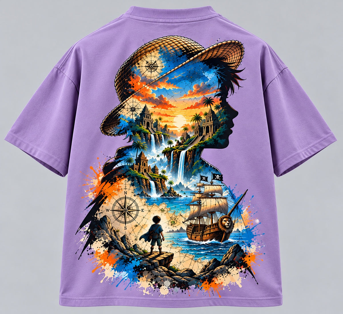 Beyond the Horizon- Lavendar Oversized