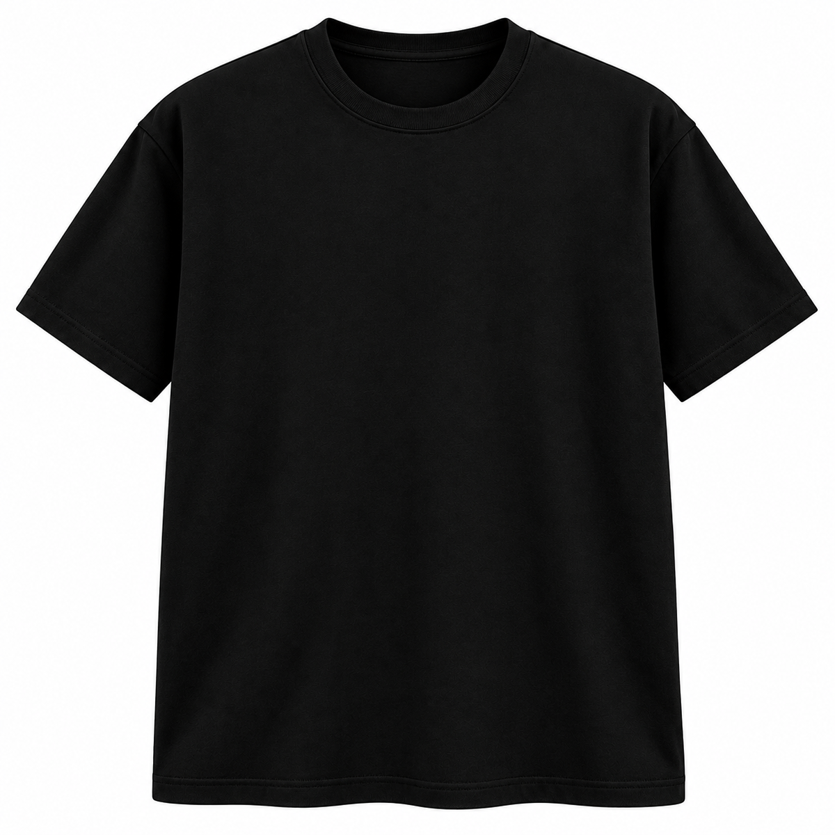 Black Plain Oversized T-shirt