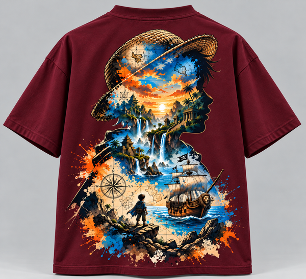 Beyond the Horizon- Maroon Normal Tshirt