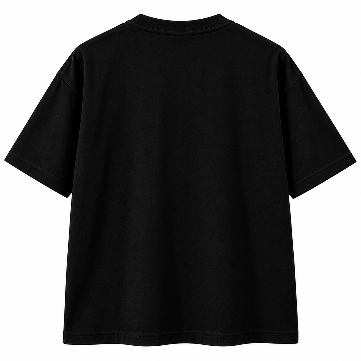 Black Plain Oversized T-shirt